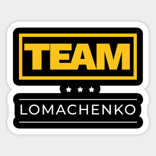 Team Lomachenko Sticker